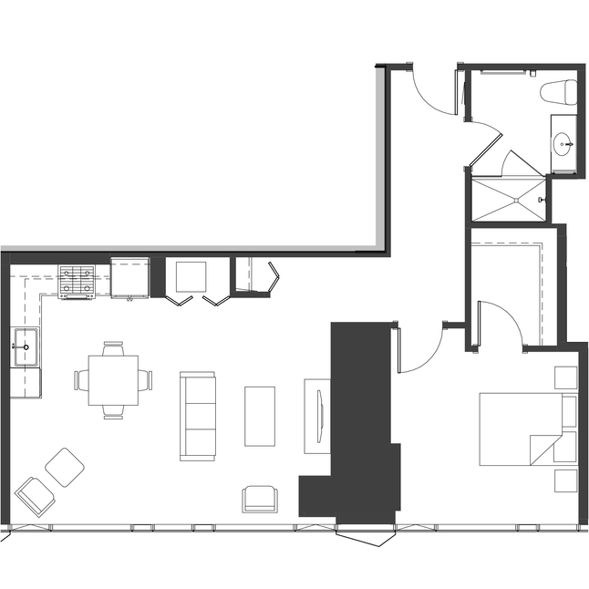 Unit 2201 floor plan