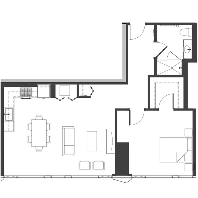 Unit 4601 floor plan