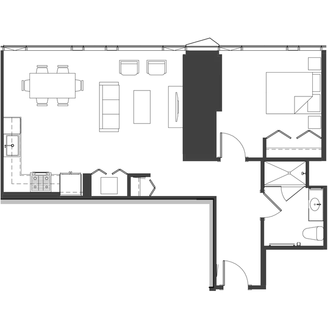Unit 1104 floor plan