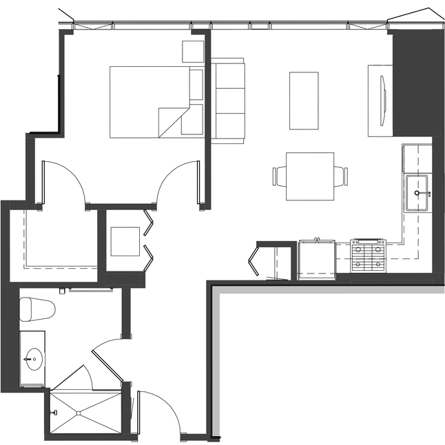 Unit 2605 floor plan