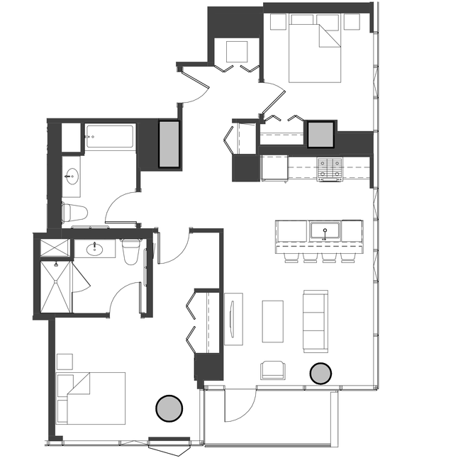Unit 3602 floor plan