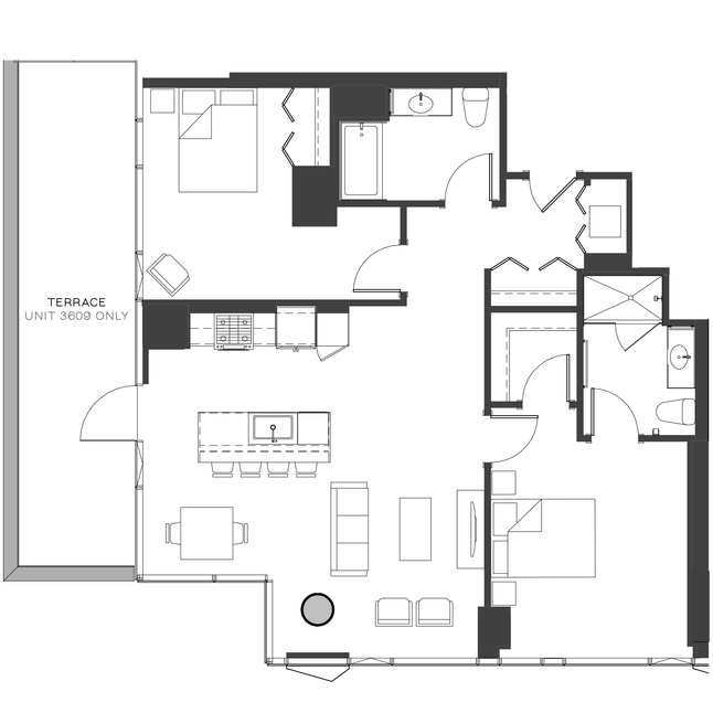Unit 4309 floor plan