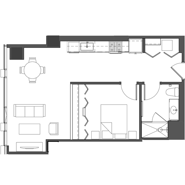 Unit 0412 floor plan