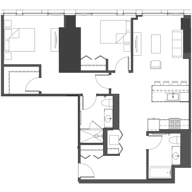 Unit 0303 floor plan