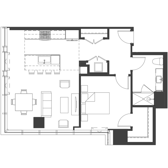Unit 2705 floor plan