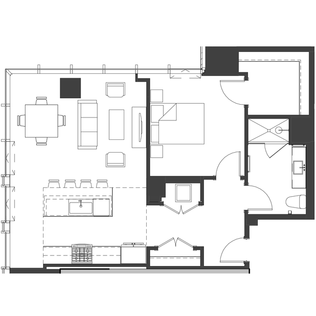 Unit 1608 floor plan