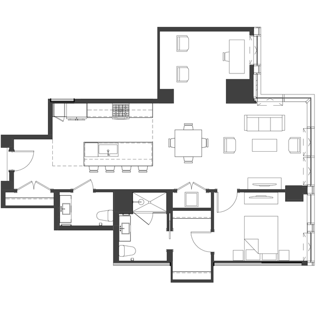 Unit 1410 floor plan