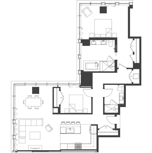 Unit 3605 floor plan